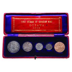 1908 Royal Canadian Mint First Coinage Set