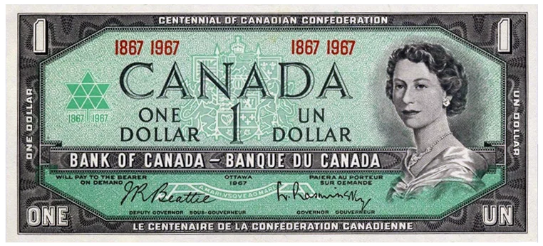 1967 Bank of Canada $1 Note