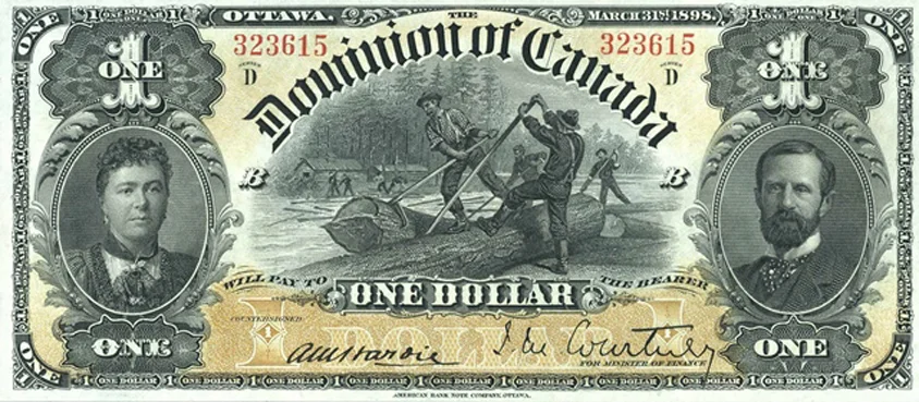 1898 $1 Dominion of Canada Bank Note