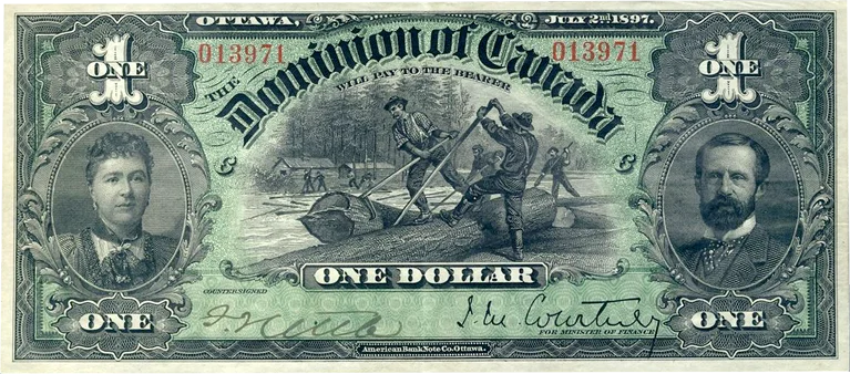 1897 $ Dominion of Canada Banknote